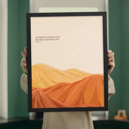 Marcus Aurelius Art: Stoic Philosophy Print, Motivational Poster - A Cozy Mess