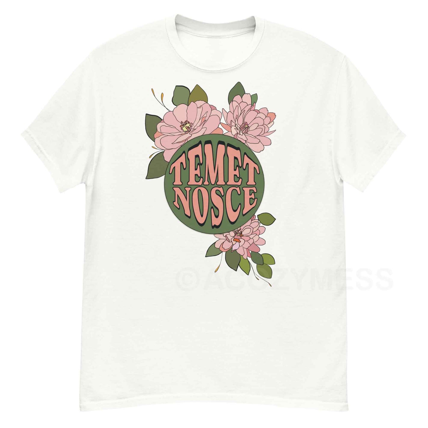 Temet Nosce Tshirt, Greek Philosophy Tshirt in Light white color