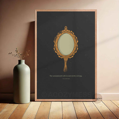 Socrates - The Unexamined Life Stoic & Philosophy Art Poster - A Cozy Mess