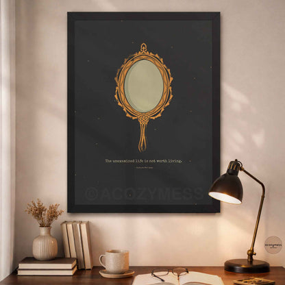 Socrates - The Unexamined Life Stoic & Philosophy Art Poster - A Cozy Mess