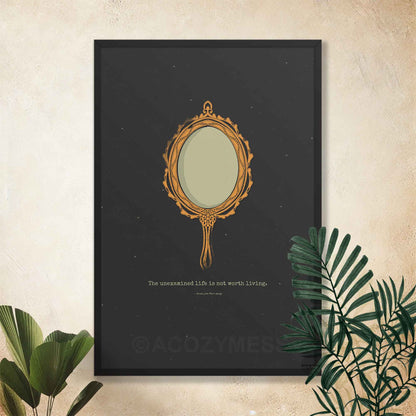 Socrates - The Unexamined Life Stoic & Philosophy Art Poster - A Cozy Mess