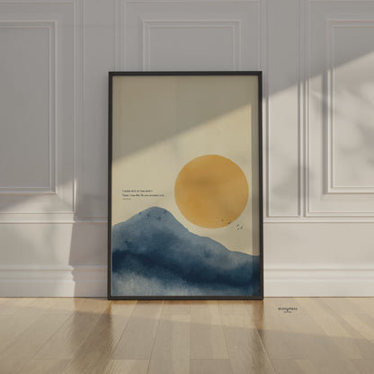 Rumi Quote Wall Art | Spiritual Self-Discovery Print | Zen Wall Art Poster