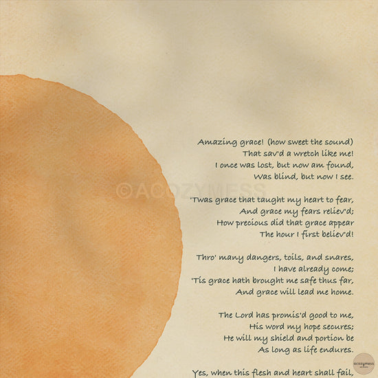 Amazing grace poster art.