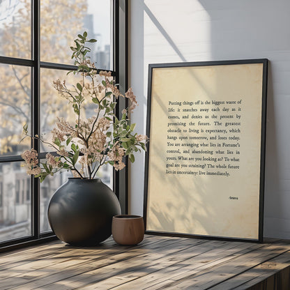 Seneca Quote poster