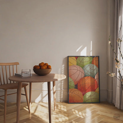 Basketball Wall Art | Sports Decor for Game Room, Office & Kids Room