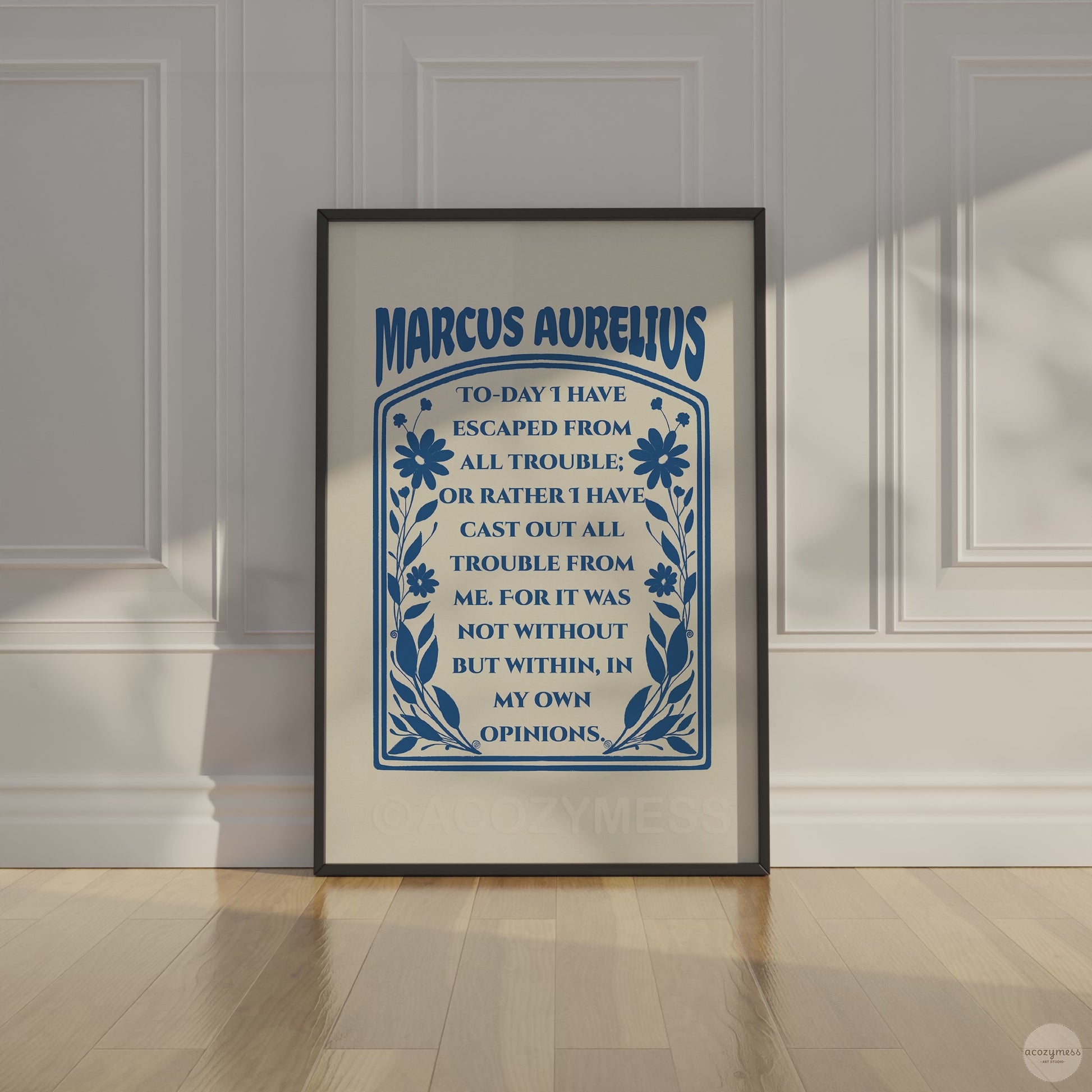 Stoic framed poster
