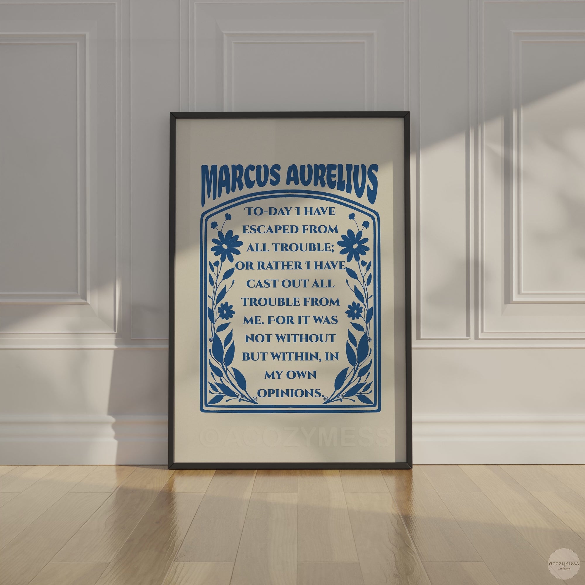 Stoic framed poster
