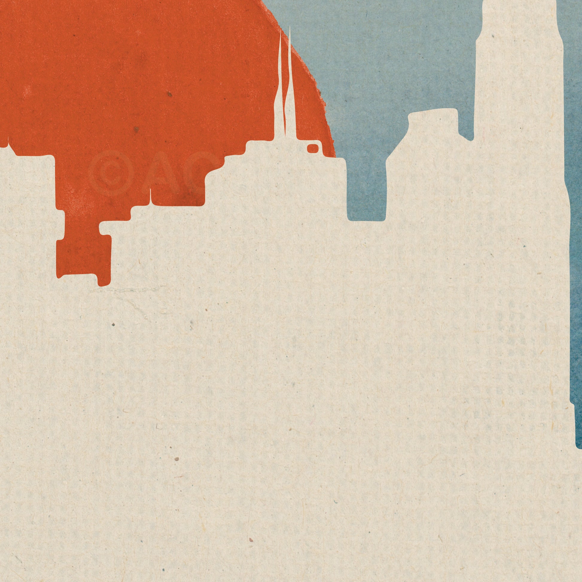 san francisco skyline art print.