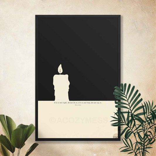Stoic poster | Marcus Aurelius Print | Stoicism Wall Art | Philosophy Poster