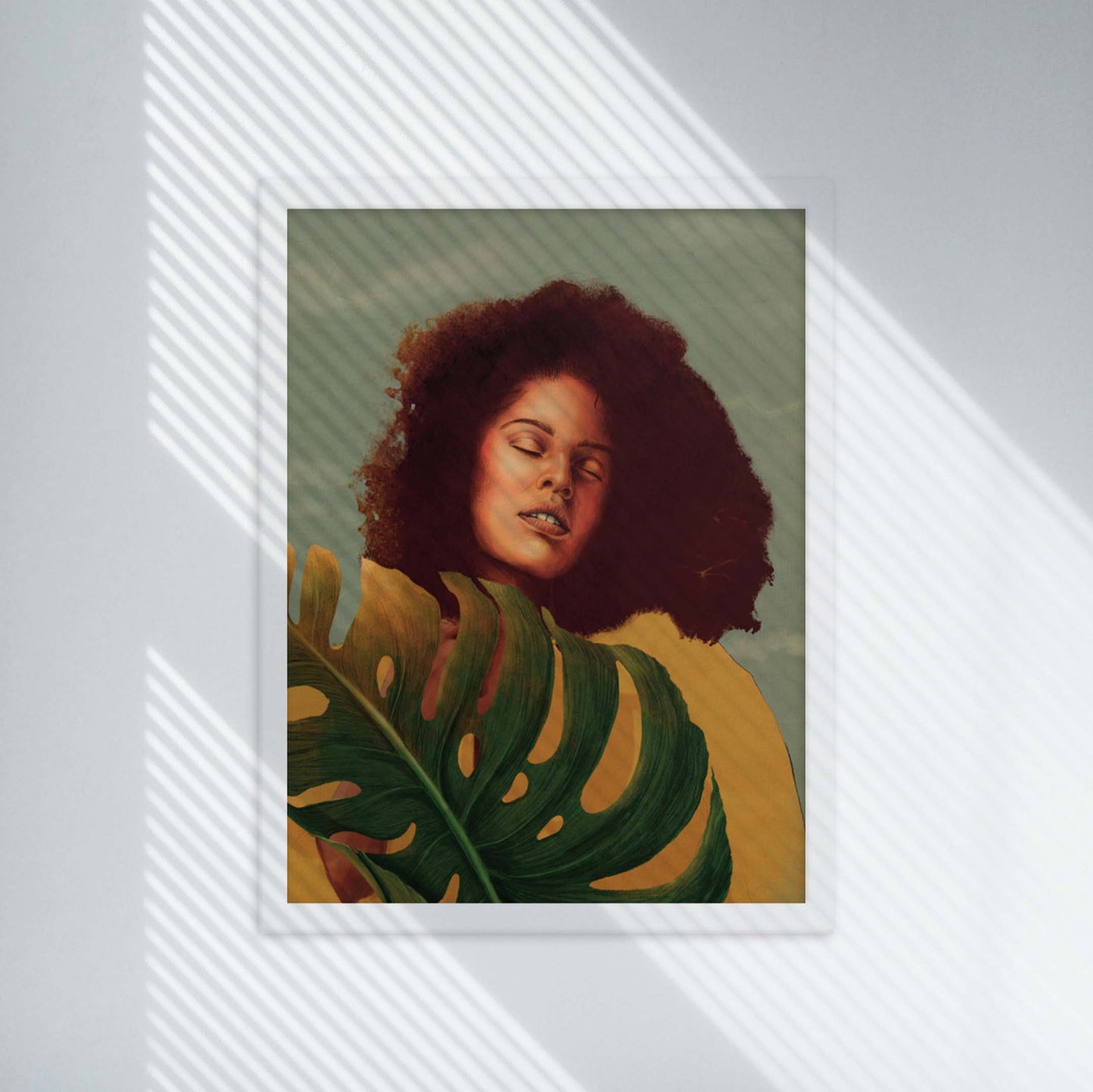 Black Woman Wall Art , Woman Portrait, Female Art Print, Wall Art Poster - A Cozy Mess