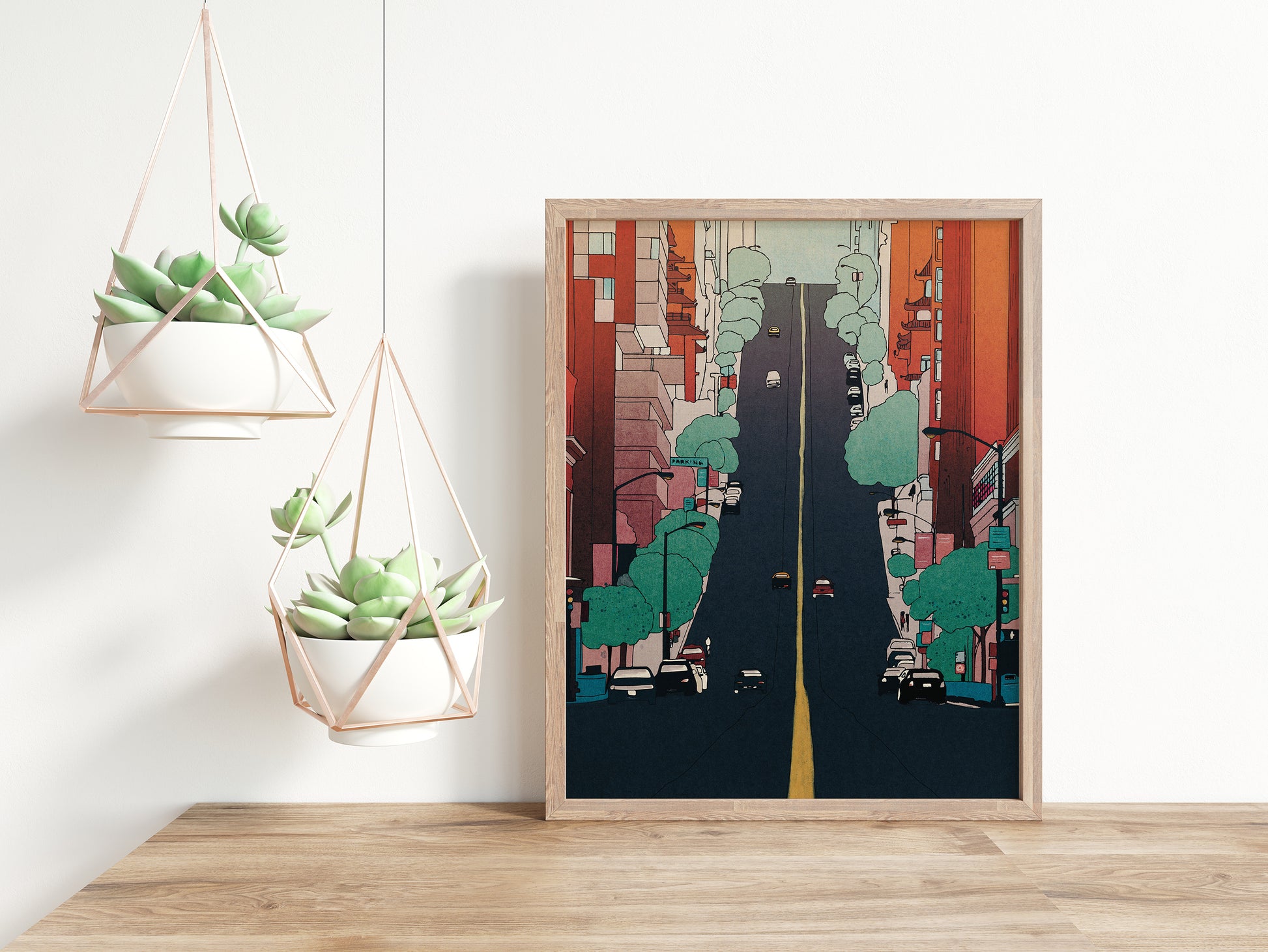 A colorful San Francisco Street art poster 