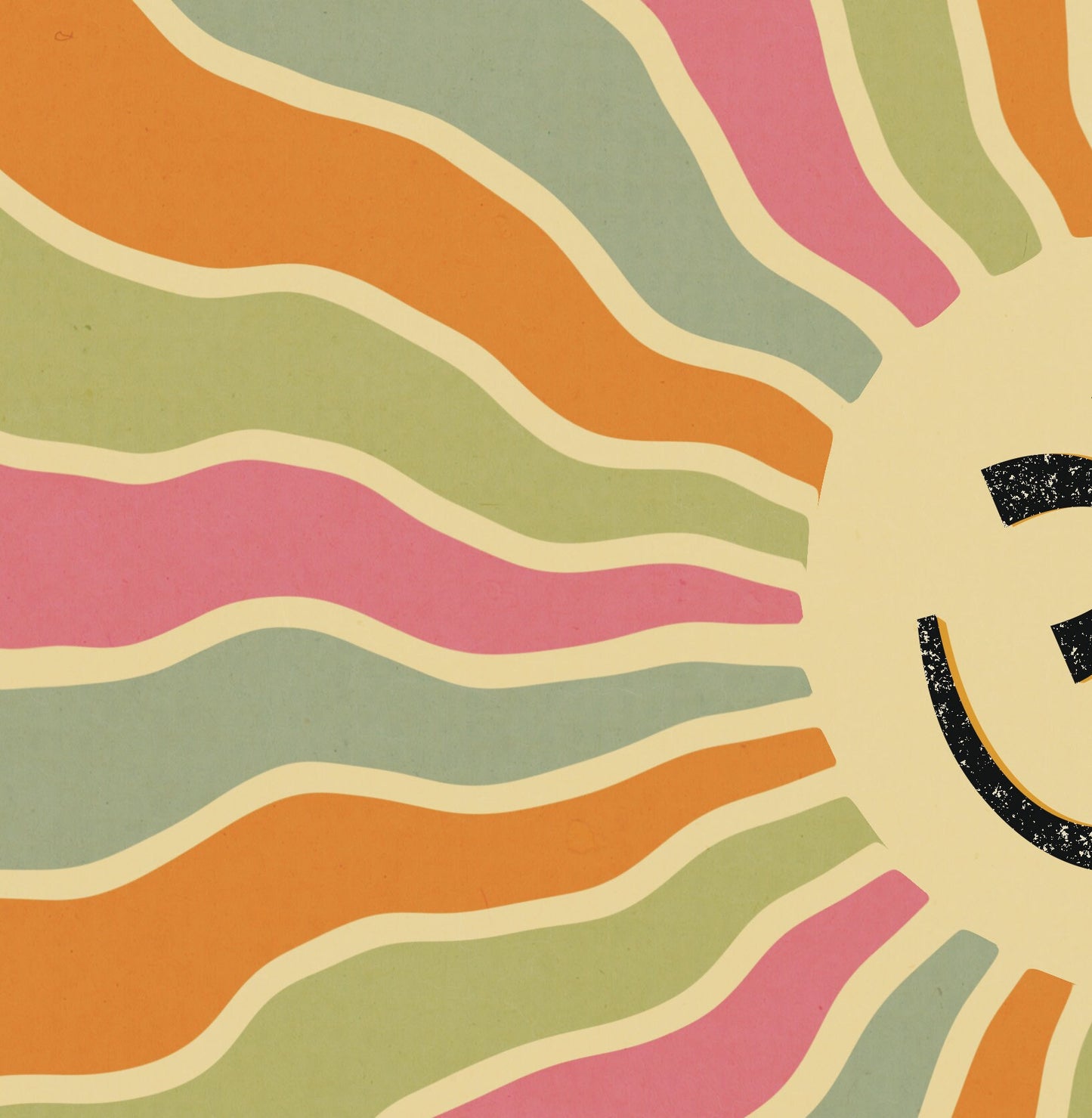 closeup image of Om in sanskrit on a colorful spiral design poster i