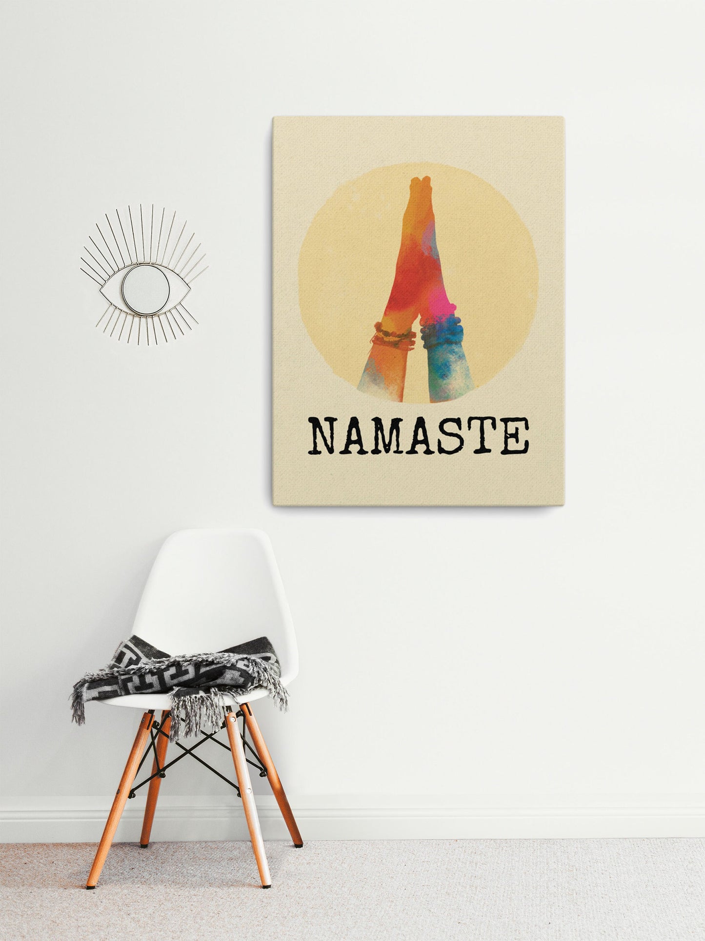 Namaste Art Print, Spiritual Wall Decor, Yoga Space Decor