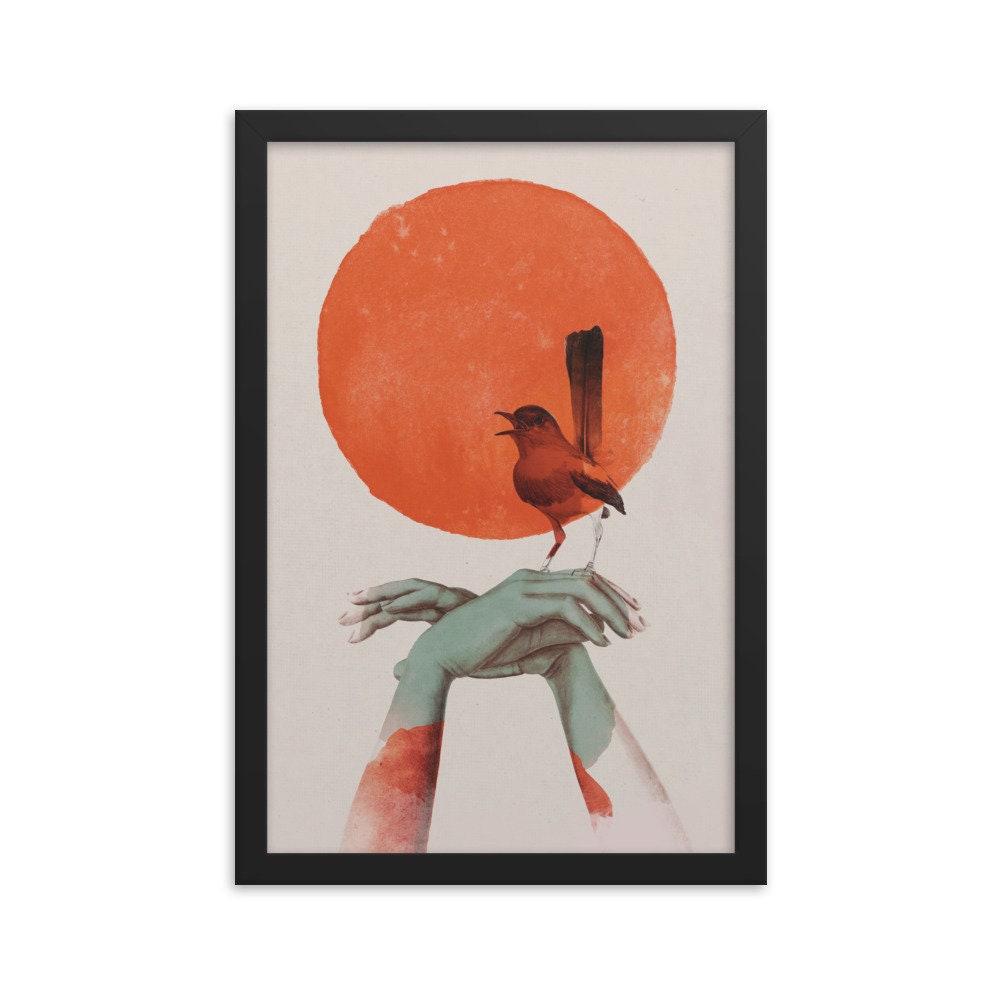 Art Poster, Let Your Soul Sing, Bird Art Print, Wall Art Decor