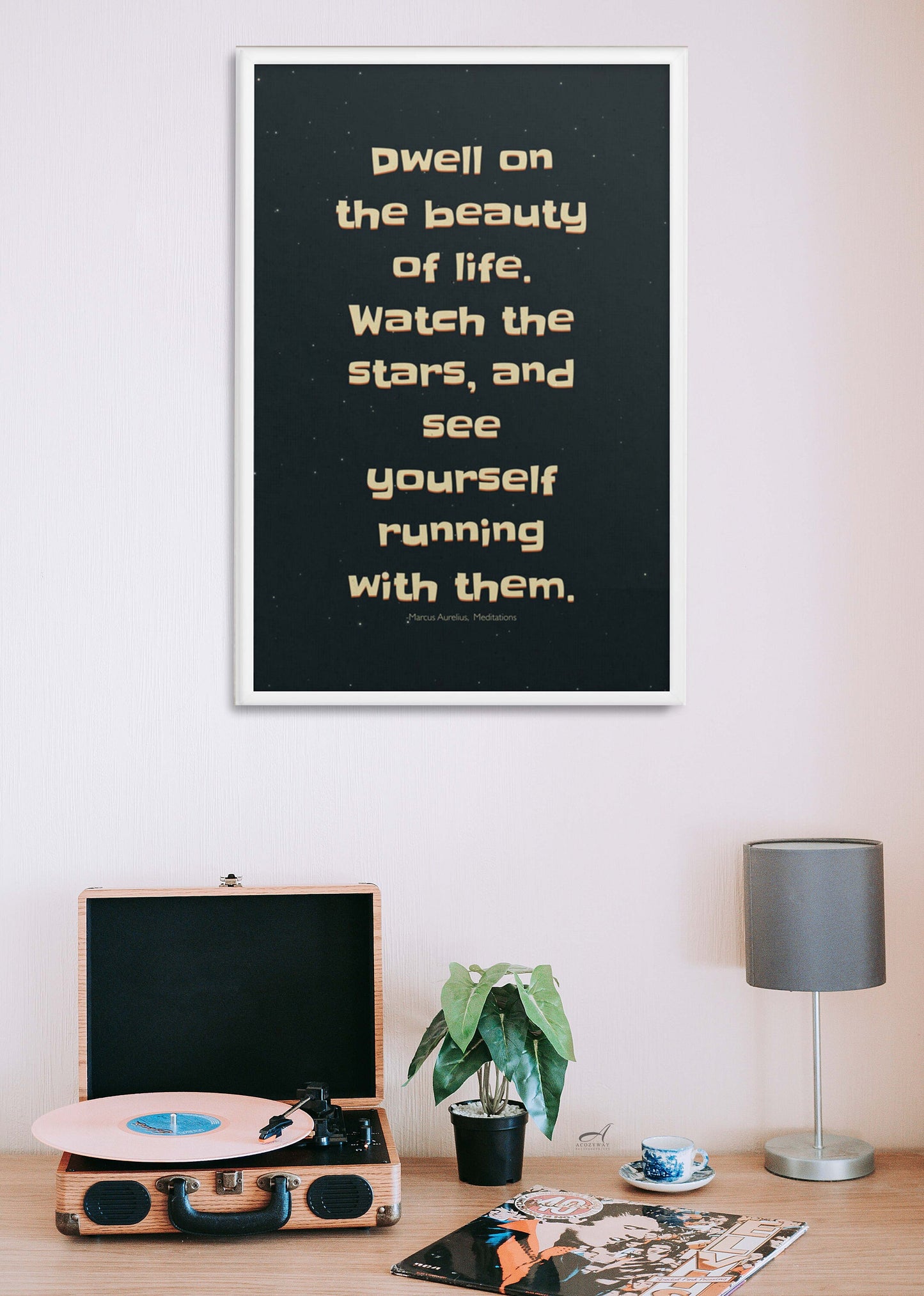 Marcus Aurelius Print, Stoic Poster, Philosophy Gift for Stoic, Beauty of Life