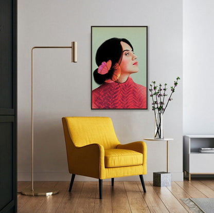 Woman Art Poster, Portrait Art Print, Bedroom Decor for Women, Giclée printing quality