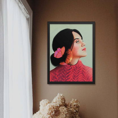 Woman Art Poster, Portrait Art Print, Bedroom Decor for Women, Giclée printing quality