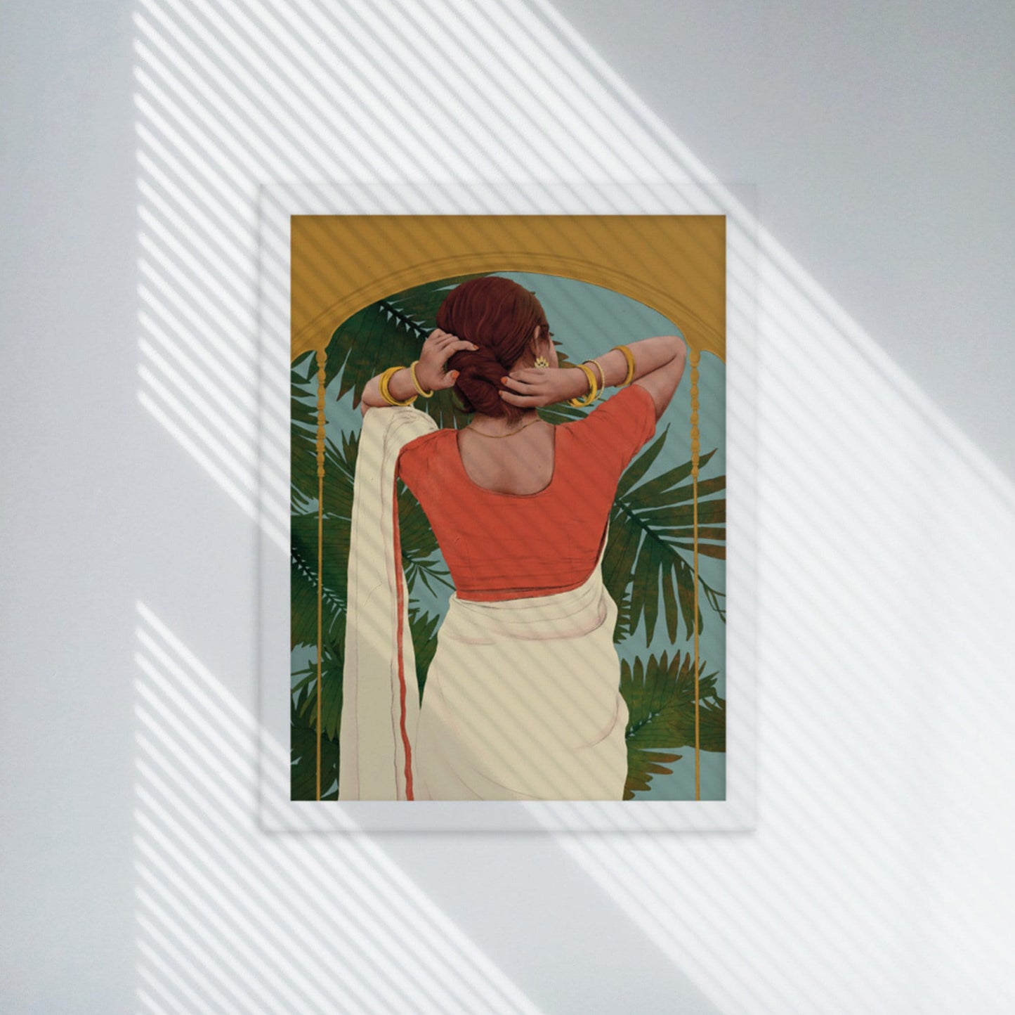 Woman Wall Art, Indian Woman Wall Art Print,  Indian Home decor